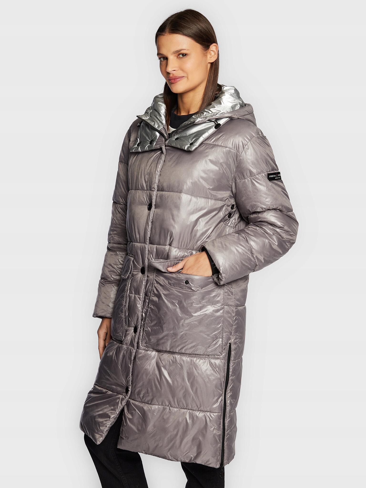 Frieda & Freddies Kurtka puchowa 8826 Szary Regular Fit