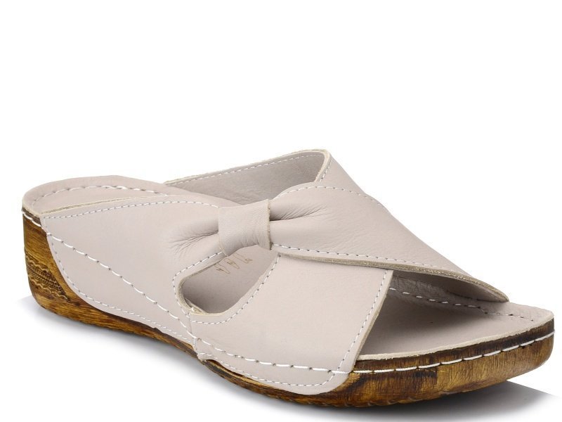 

Klapki Loretta Vitale 268 Szare Skóra 38