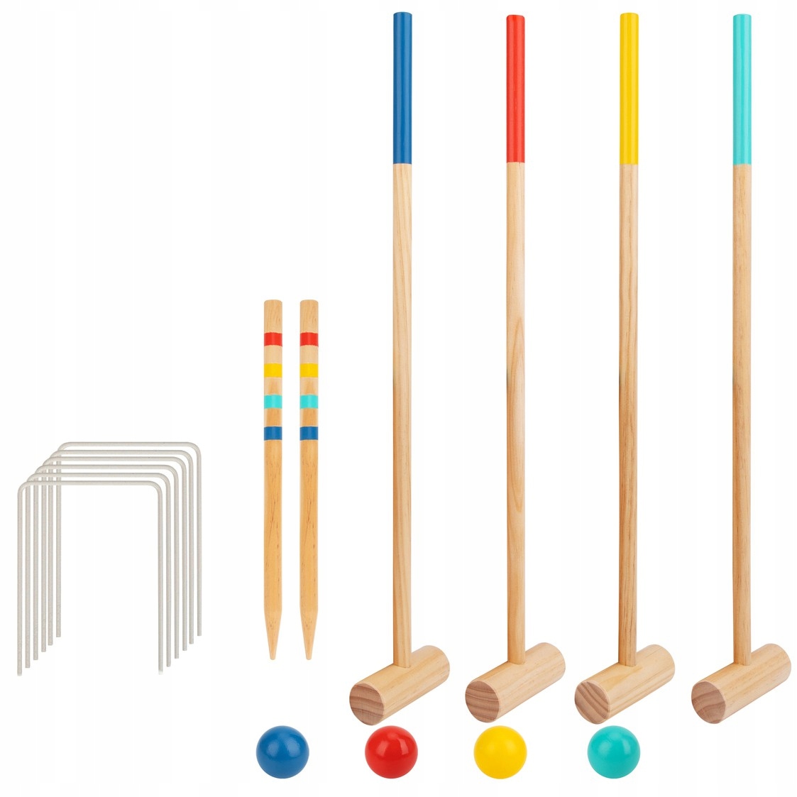

Tooky Toy Drewniany Krykiet Gra Sportowa Ogrodowa
