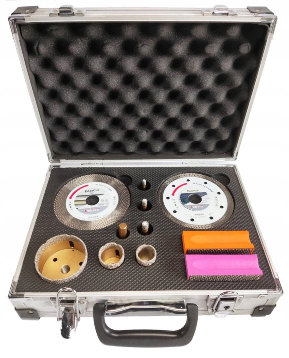 Zestaw koronek diamentowych WTAS11 WERTEC 6-68 mm