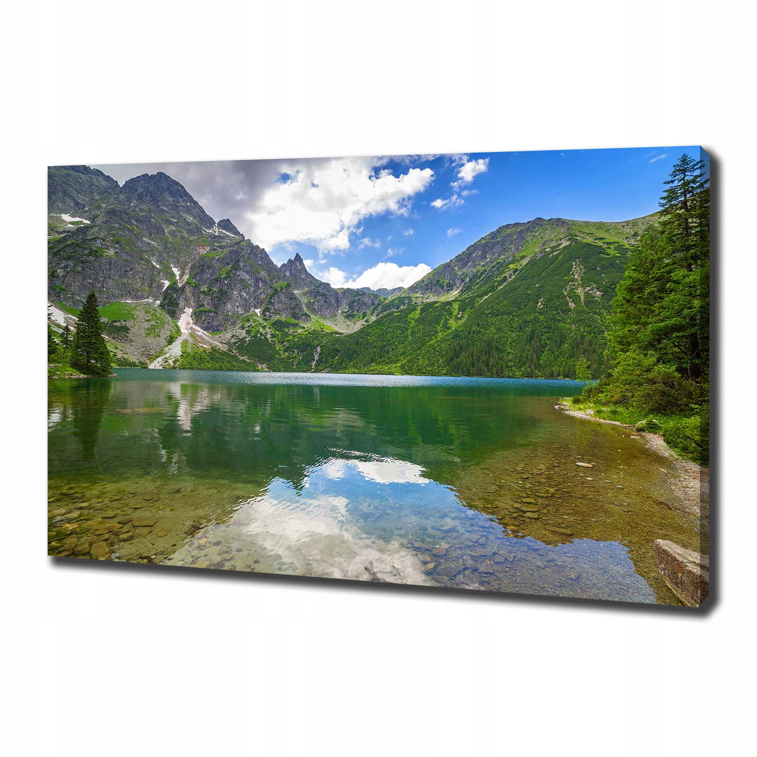 

Foto obraz na płótnie Morskie oko Tatry 100x70 cm