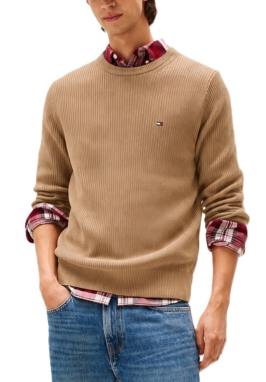 Pánský svetr Tommy Hilfiger Rwb Rib Crew Neck Velikost L