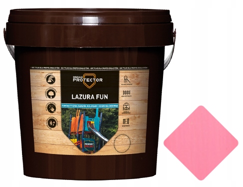 

Lazura Fun 1L Pastelowy Róż Dekspol Drewno Protect