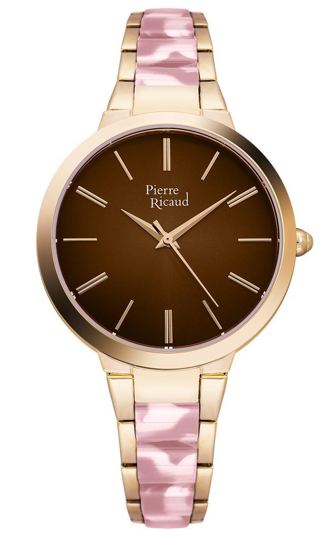 Nové Originální dámské hodinky Pierre Ricaud P22051.1C1GQ růžové, zlaté