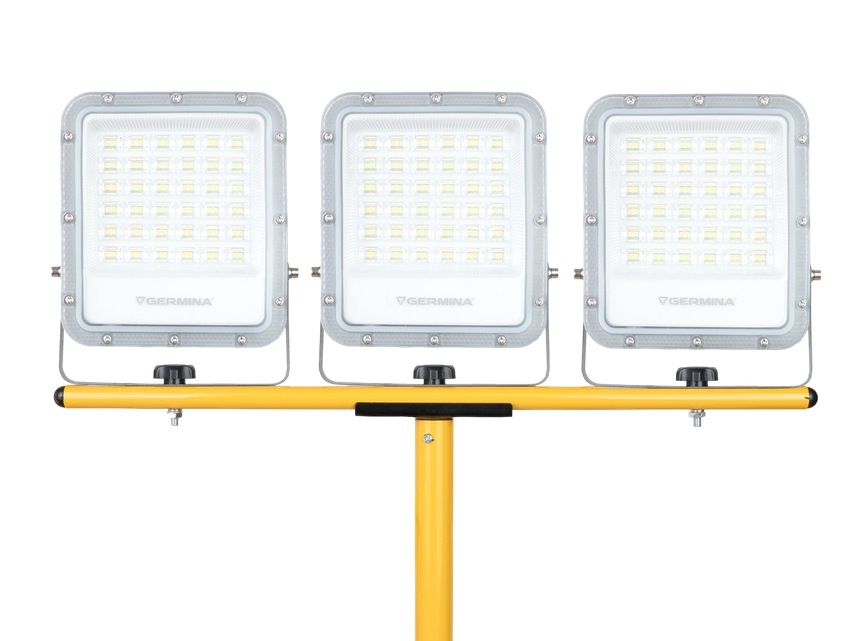 GERMINA HALOGEN NA STATYWIE 3X50W BARWA ZIMNA