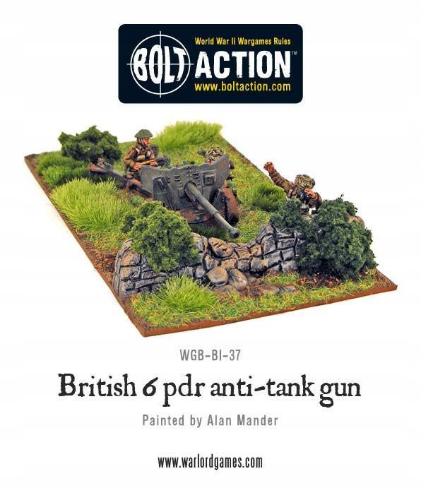 Bolt Action British Army Six Pounder AT Gun
