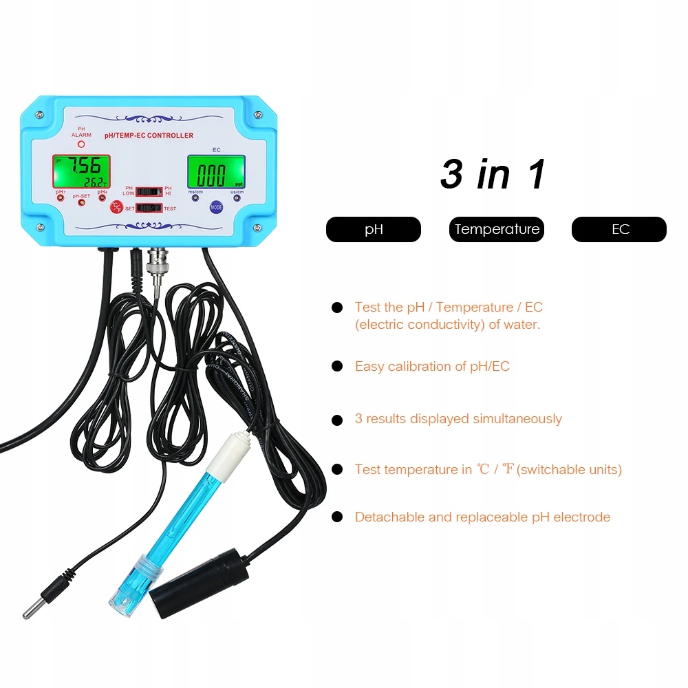 cyfrowy tester test jakości wody niebieski Kod producenta IUEShen18
