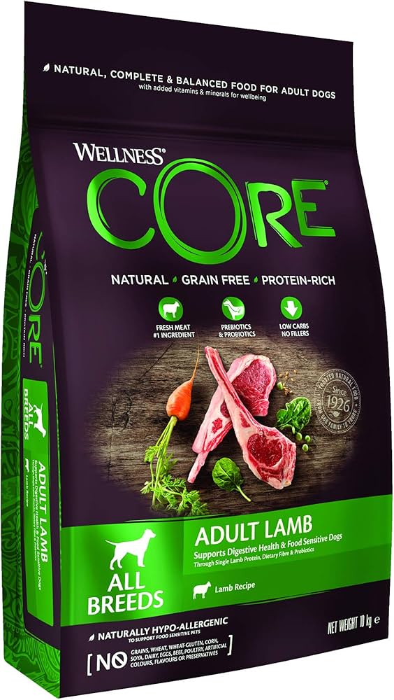 Wellness Core krmivo suché jehněčí 10 kg