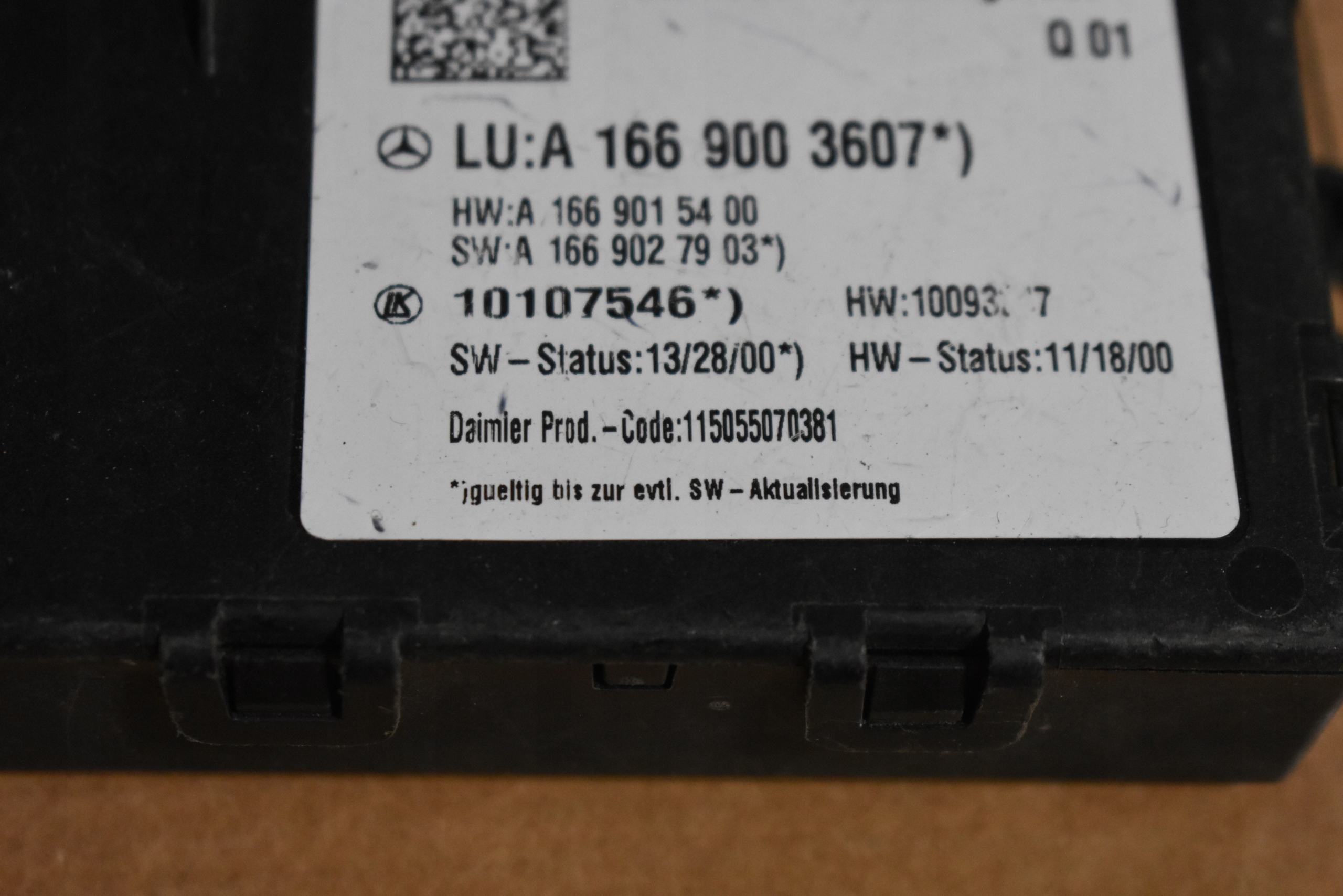 IDEALNY module springing MERCEDES W166 1 9
