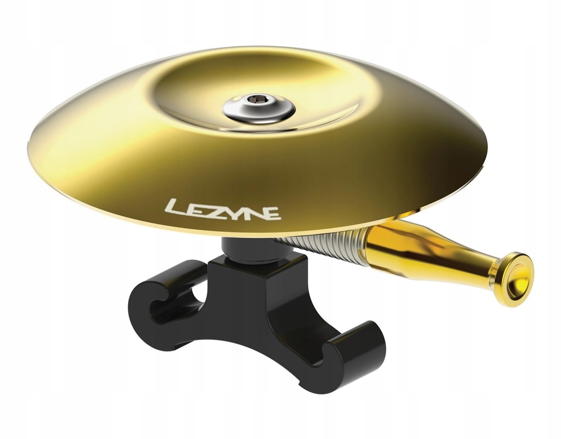 Classic Shallow Brass Bell, black mount