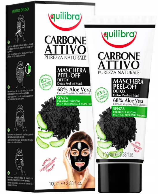 

Eq Maska Peel-Off Węgiel Aloes kw. Hialuron 100ml
