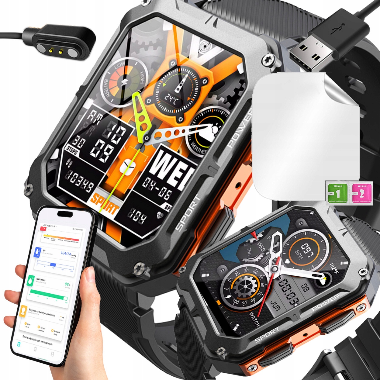 Chytré Hodinky Pánské Hodinky Černé Menu Pl Mužské Bluetooth volání