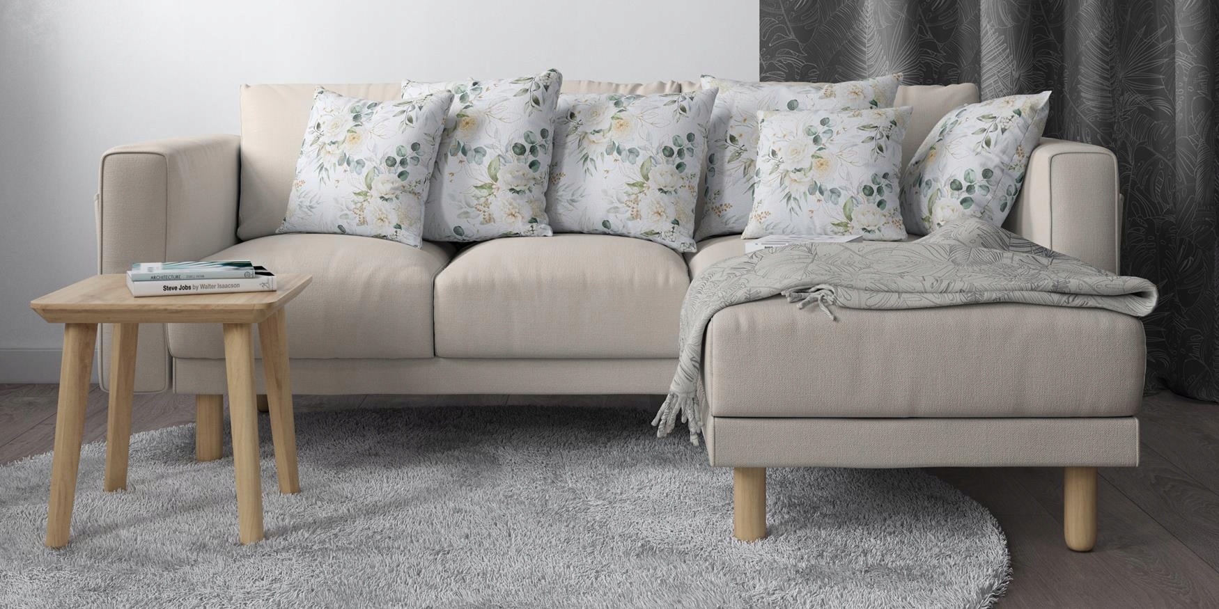 POSZEWKA NA PODUSZKĘ DEKORACYJNA 40x40 JASIEK 125 Szerokość produktu 40 cm