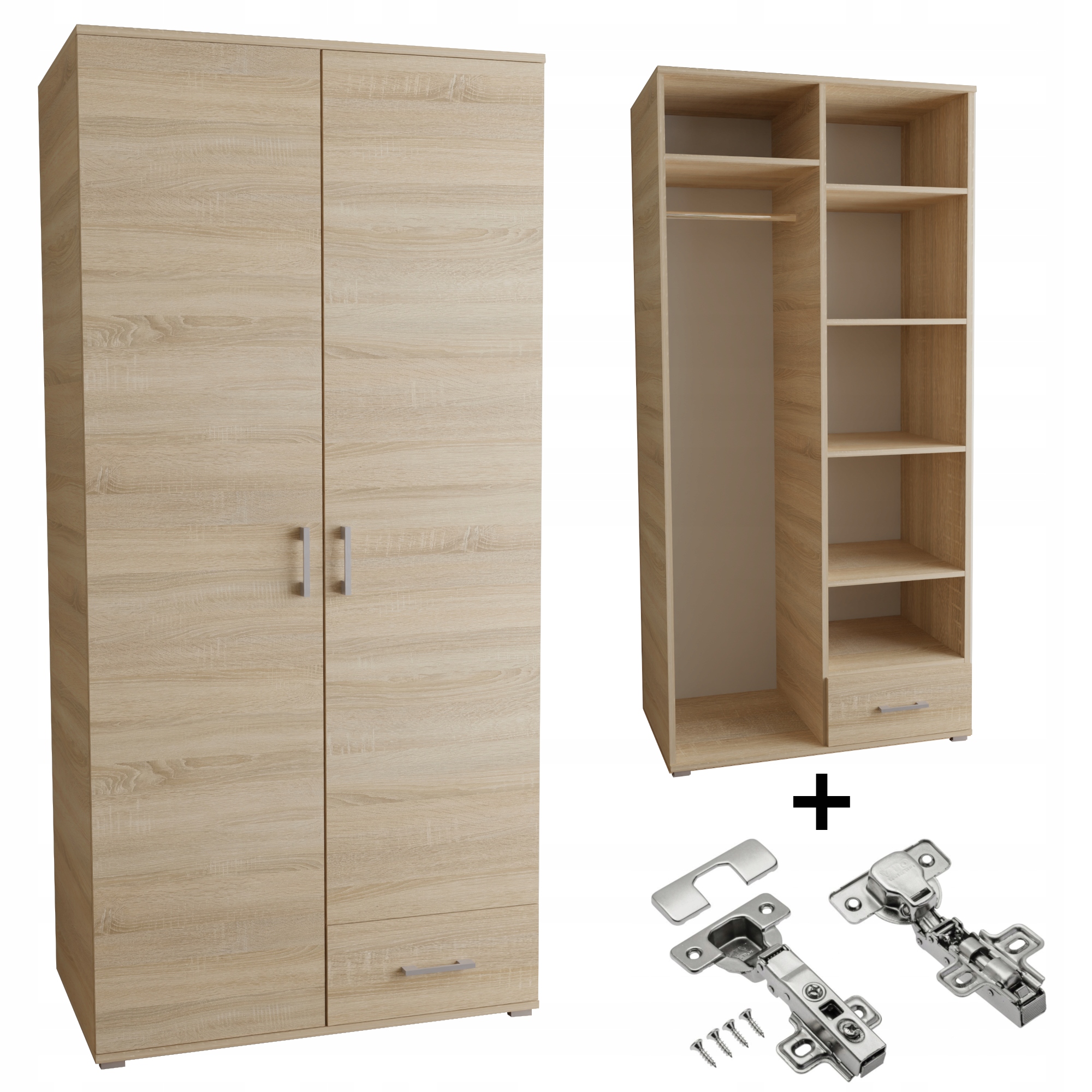 Skříň 80 CM sonoma s tichým dovíráním