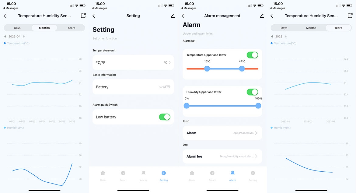 Czujnik TEMPERATURY I WILGOTNOŚCI ZIGBEE TUYA MINI Komunikacja WiFi