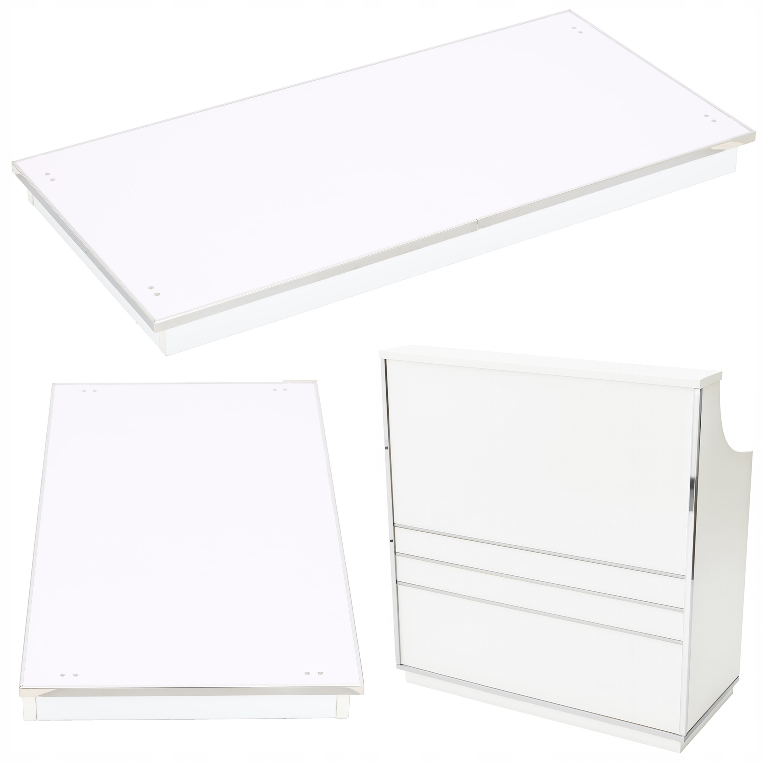 Podstavec recepce pro zabudování pod recepci 100 cm kosmetický do Spa salonu