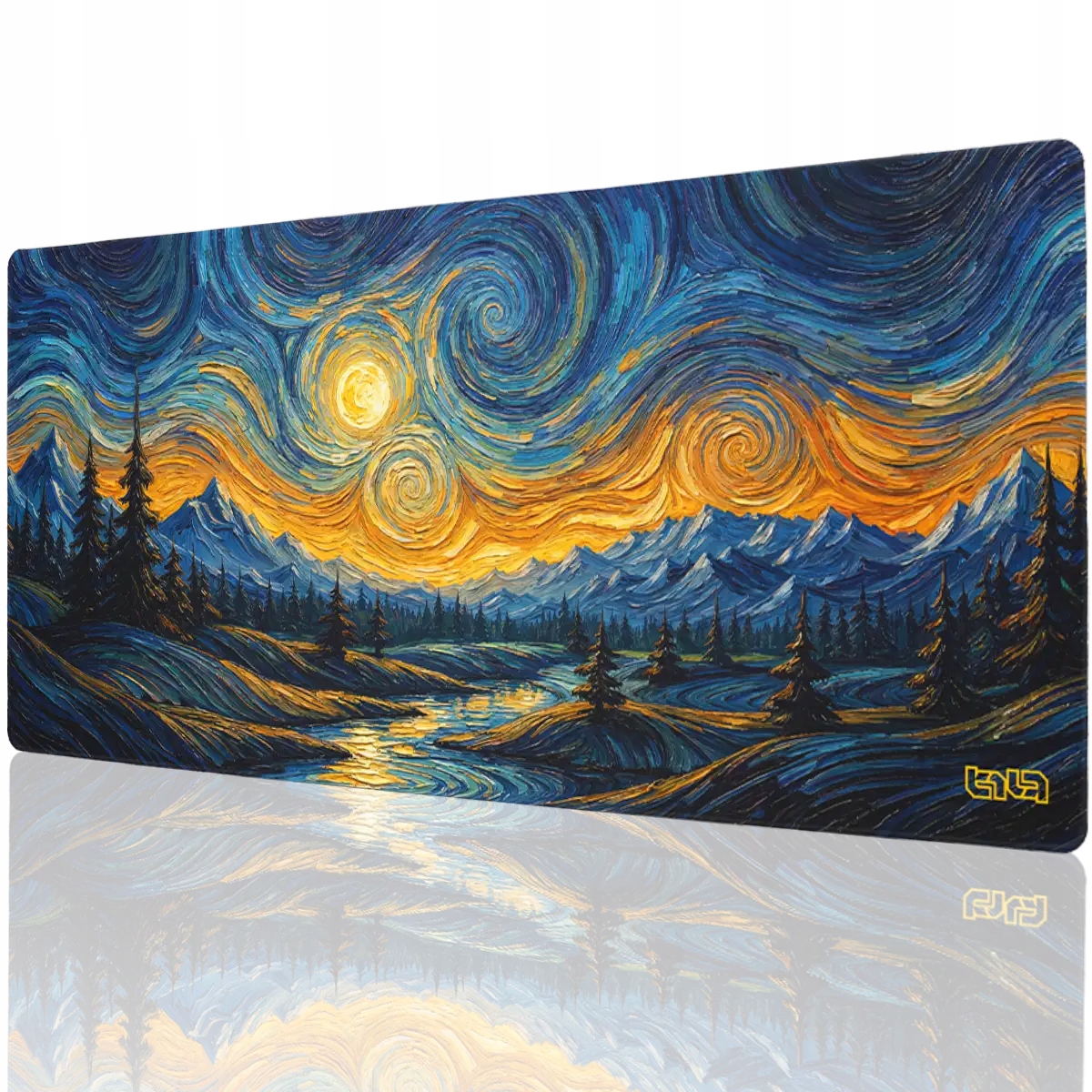 Duża Podkładka Pod Myszkę Wiry Nocnych Gwiazd 90x40 Tilt XXL Na biurko
