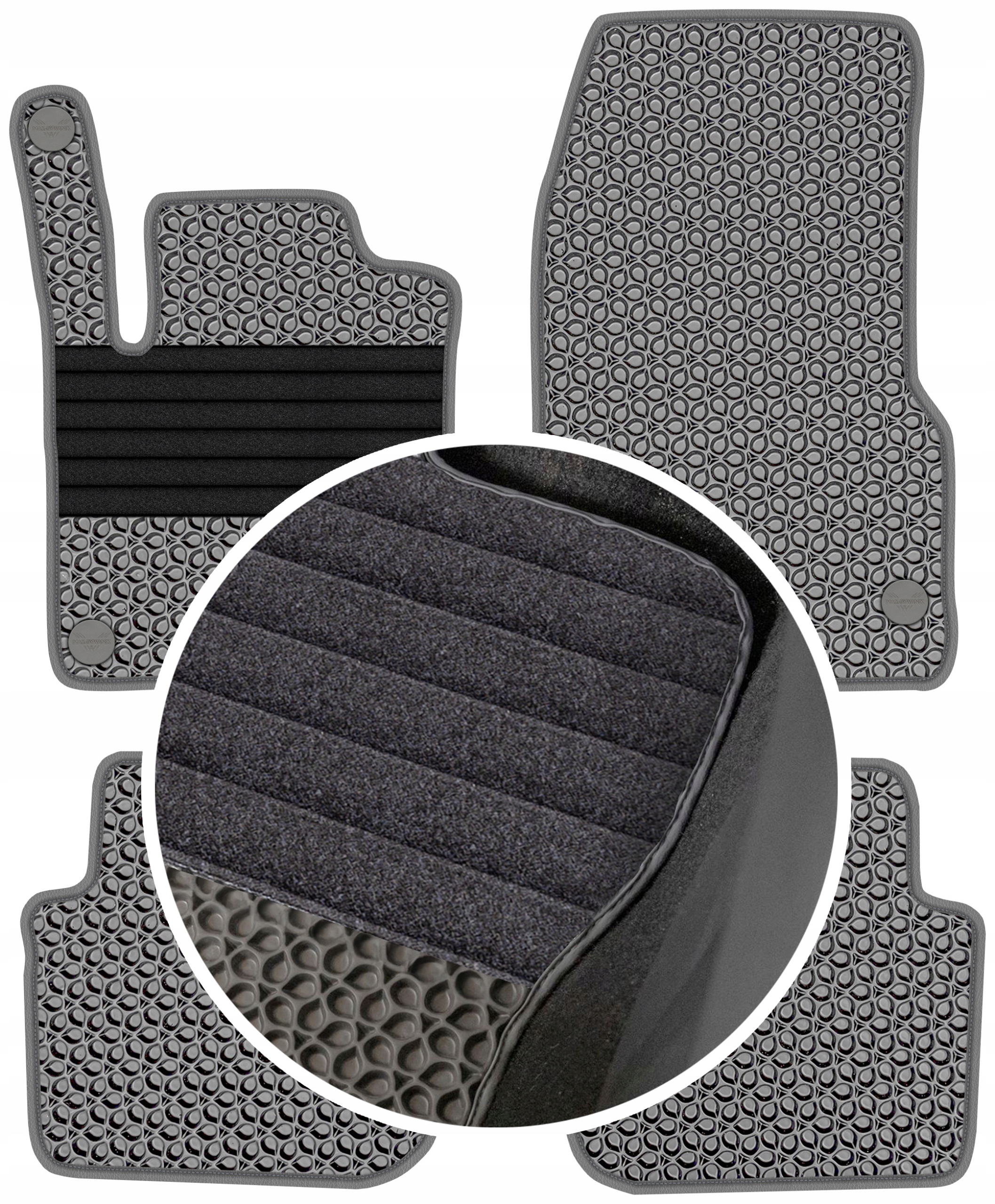 Smart Forfour 2004-2006 Gumové autokoberce pro vůz Eva Eternity