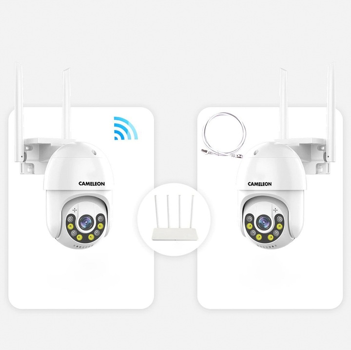 KAMERA ZEWNĘTRZNA OBROTOWA WIFI IP ZOOM MONITORING Model 115