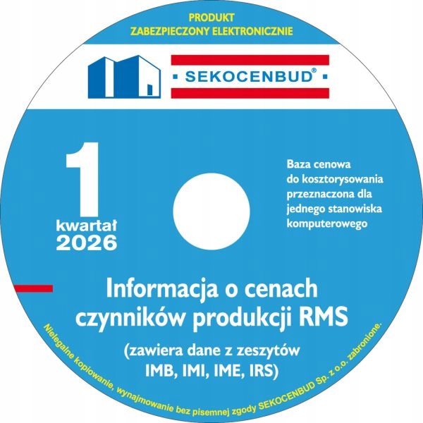 Oprogramowanie biurowe Sekocenbud RMS pudełkowe Windows licencja wieczysta