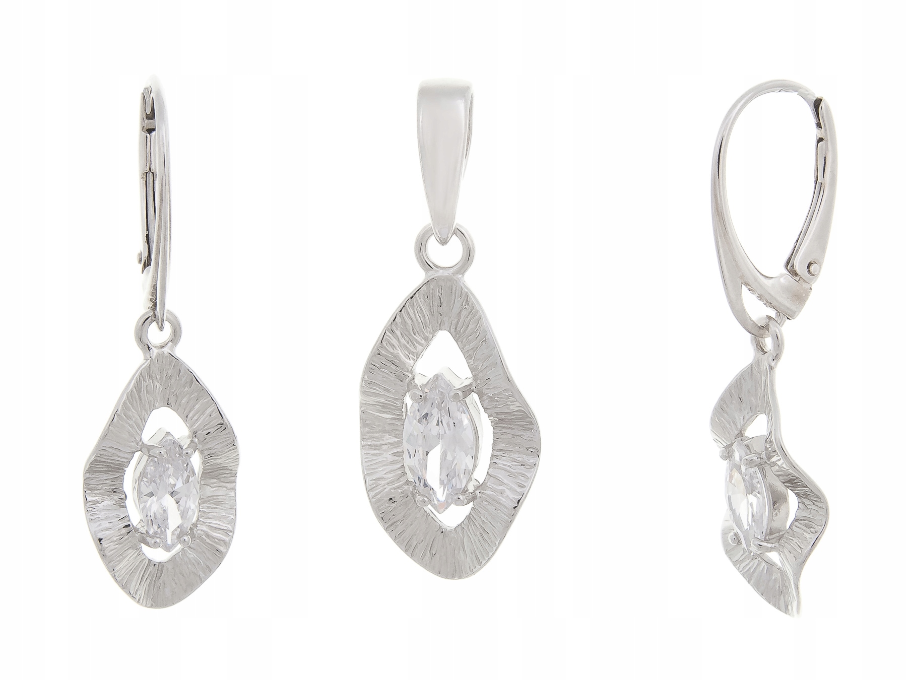 Stříbrný Komplet Se Zirkony Kol+wis Dárek