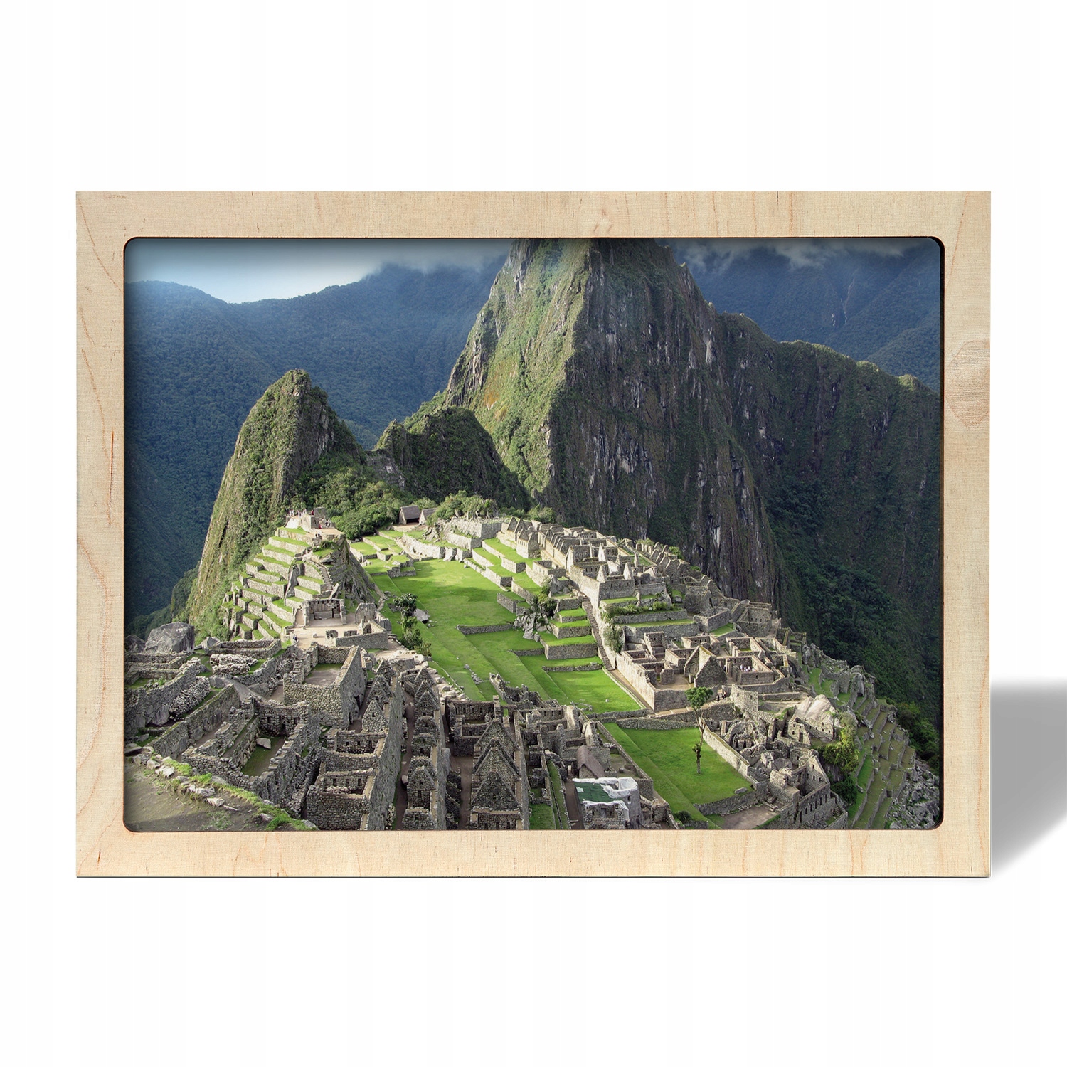 Nástěnný obraz s eko rámečkem Hora Machu Picchu 70x50
