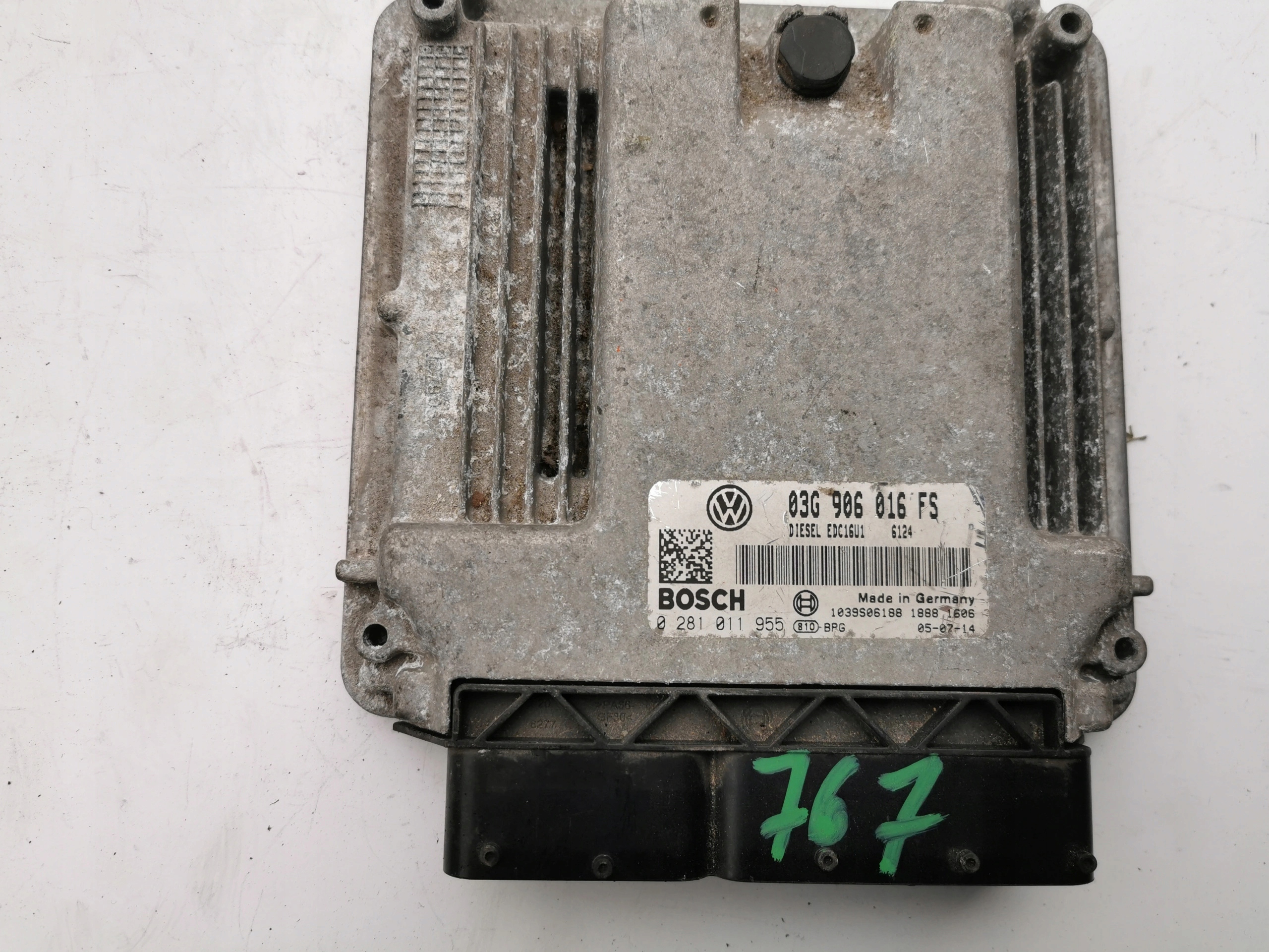 VW GOLF 1.9TDI 0281011955 03G906016FS computer ECU