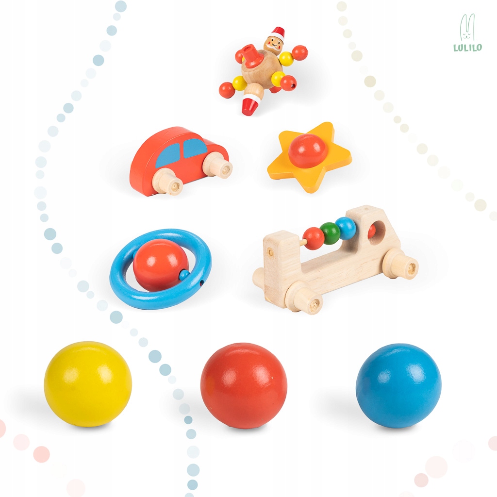 LULILO TOR KULKOWY DREWNIANY KULODROM IRI 70cm XXL Wysokość produktu 70 cm