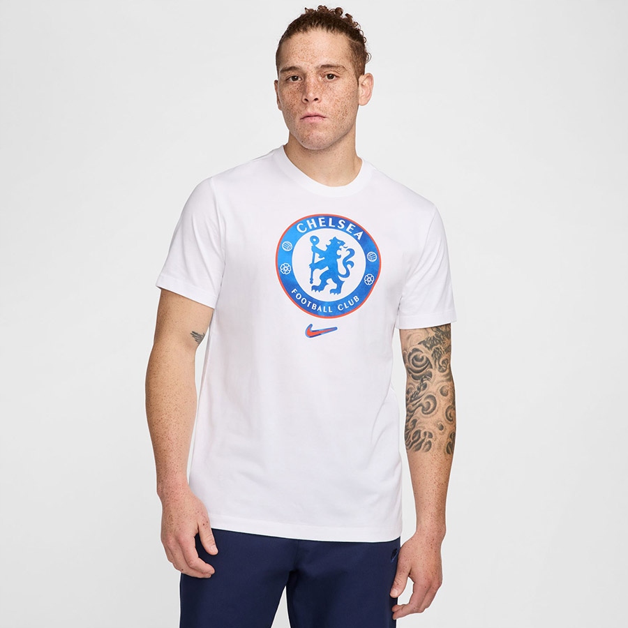 Tričko Nike Chelsea Fc Crest Tee FV8568-100 XXL bílé