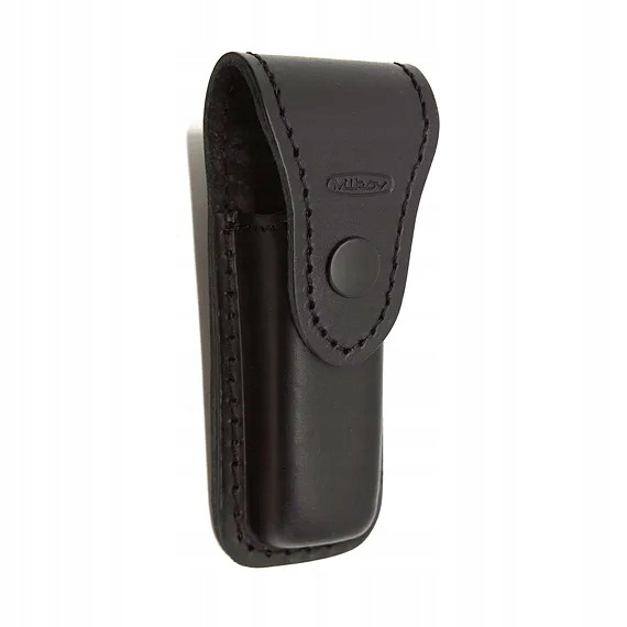 Etui skórzane Mikov Predator 241 czarne na pasek, skóra bydlęca