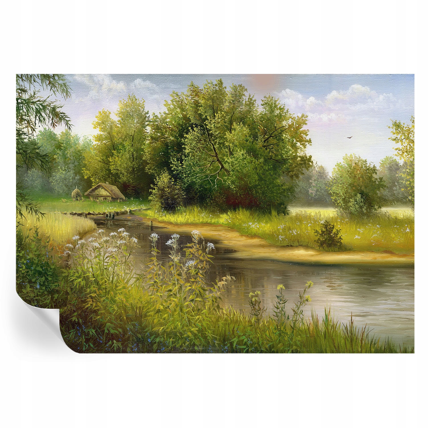 Samolepiaca fototapeta na stenu do spálne Vidiecka krajina 208x146 cm
