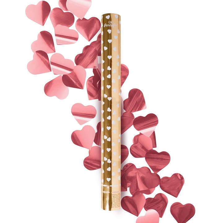 

Konfetti Tuba tuby strzelające 60 cm rózowe złoto