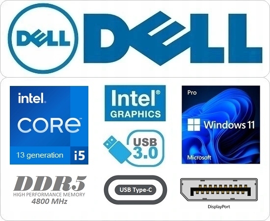 Komputer Dell Optiplex 7010 SFF Plus i5-13500 16GB SSD512 M.2 W11Pro Kolor czarny