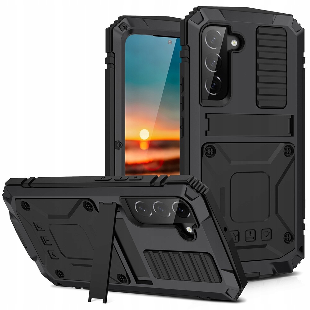 Pouzdro pro Samsung Galaxy S22 5G, kryt Defender Kickstand Case Sklo