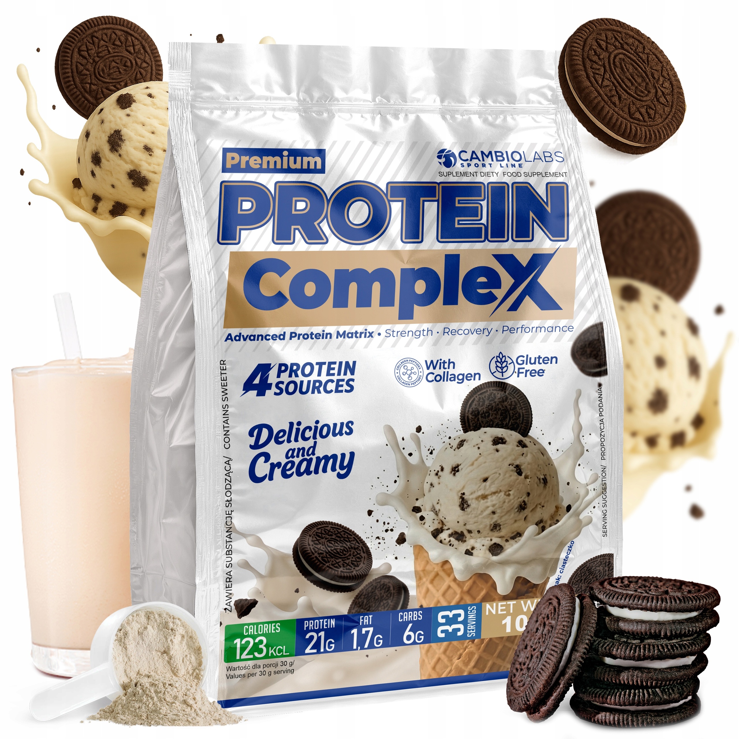 Syrovátkový protein Wpc hovězí kolagen albumin podmáslí doplněk stravy 1 kg