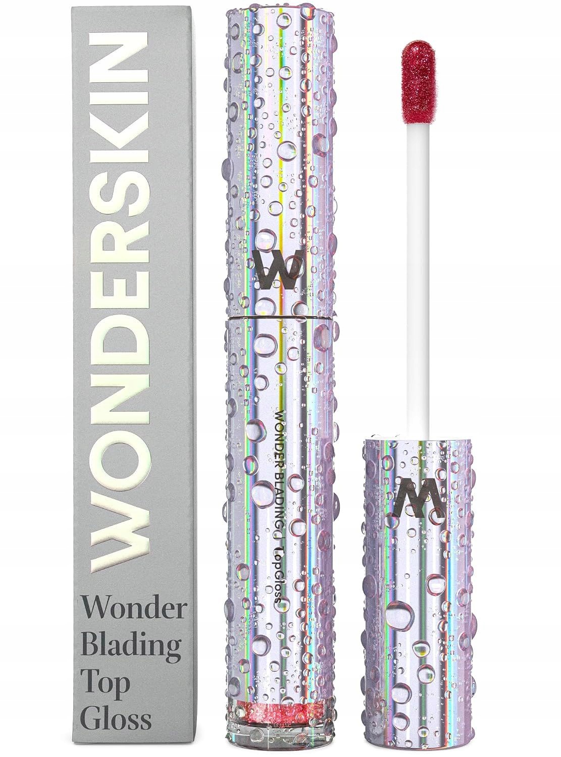 Wonderskin Blading Top Gloss Red Glitter