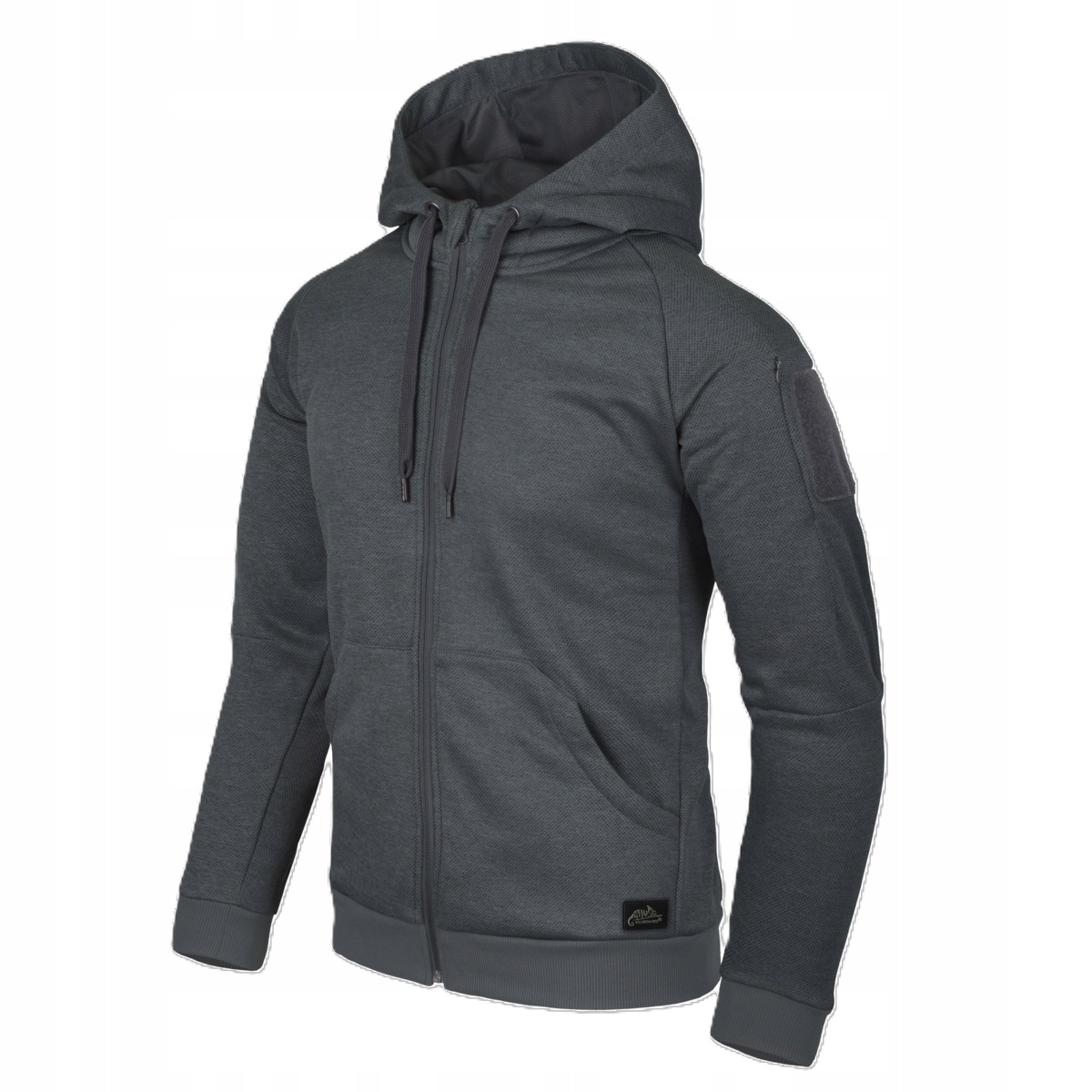 Mikina Helikon Urban Hoodie Fullzip Melange Black-Grey -XL