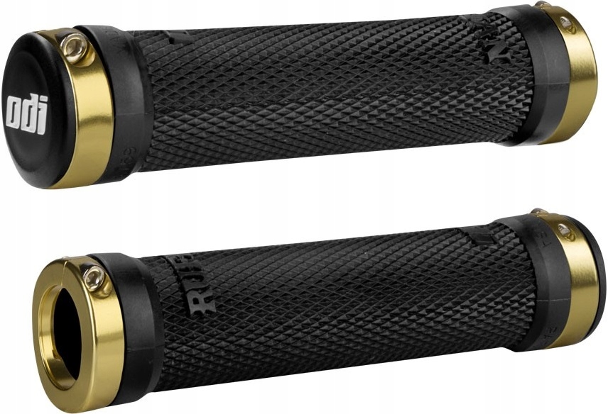 Gripy Chwyty Rączki ODI Ruffian Lock-On MTB Gold