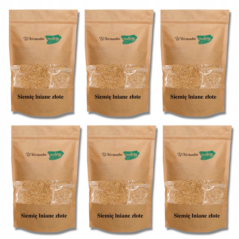 Levně Lněné semínko zlaté 6×1 kg – sada, přírodní, čistota 99,9%