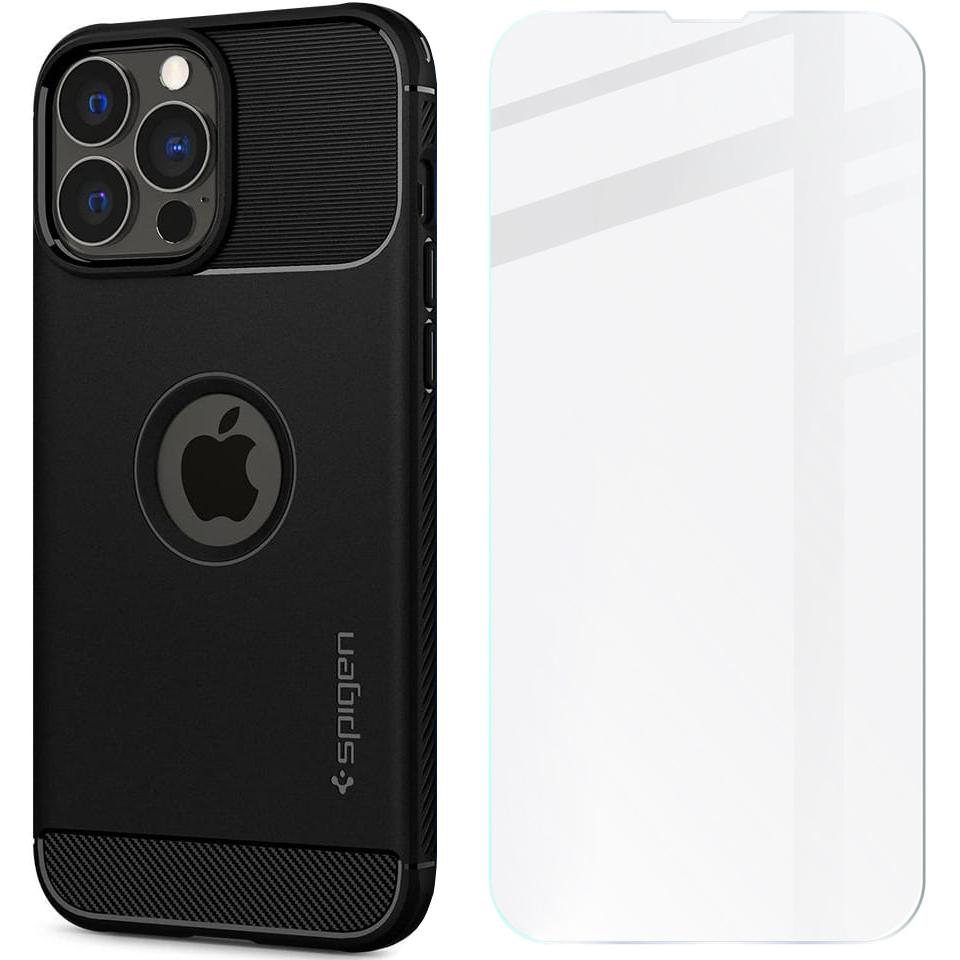 

Etui szkło do iPhone 13 Pro, Spigen, case, cover