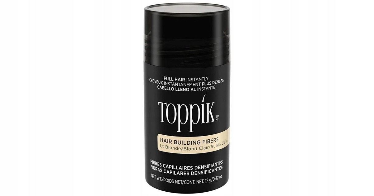 Toppik Mikrovlákno Hair Fibers Zahušťující pudr na vlasy Světlý blond 12 g