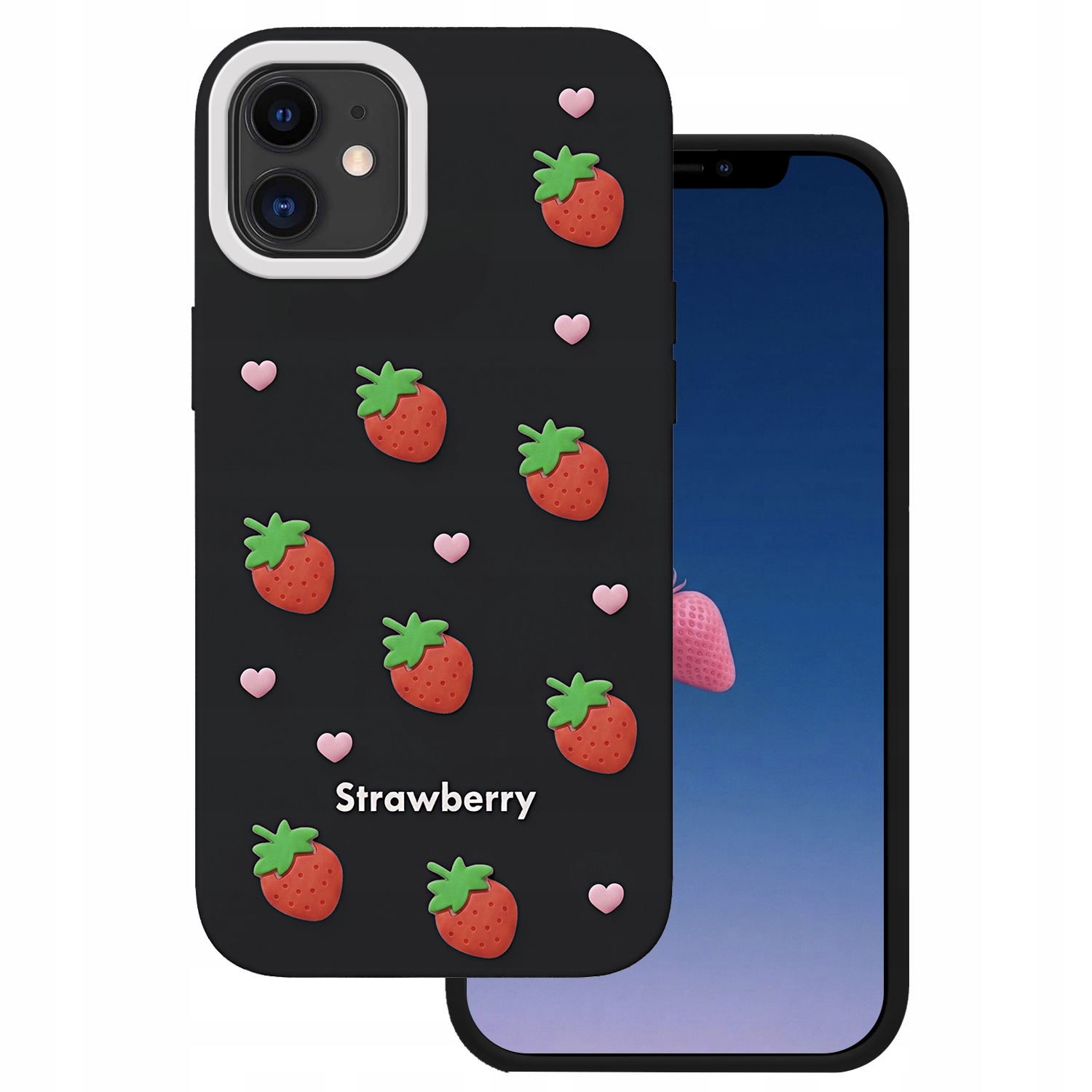 Telforceone Nakładka Etui Strawberry Do Iphone 11 Ochronne Smukłe Wykonanie