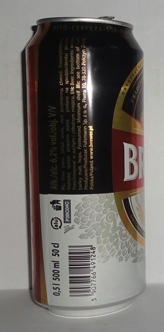 Kolekcinė alaus skardinė Browar Połczyn Zdrój 2014 m.