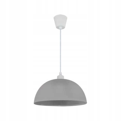 

Lampa wisząca sufitowa szara tania E27 Inka Ideus