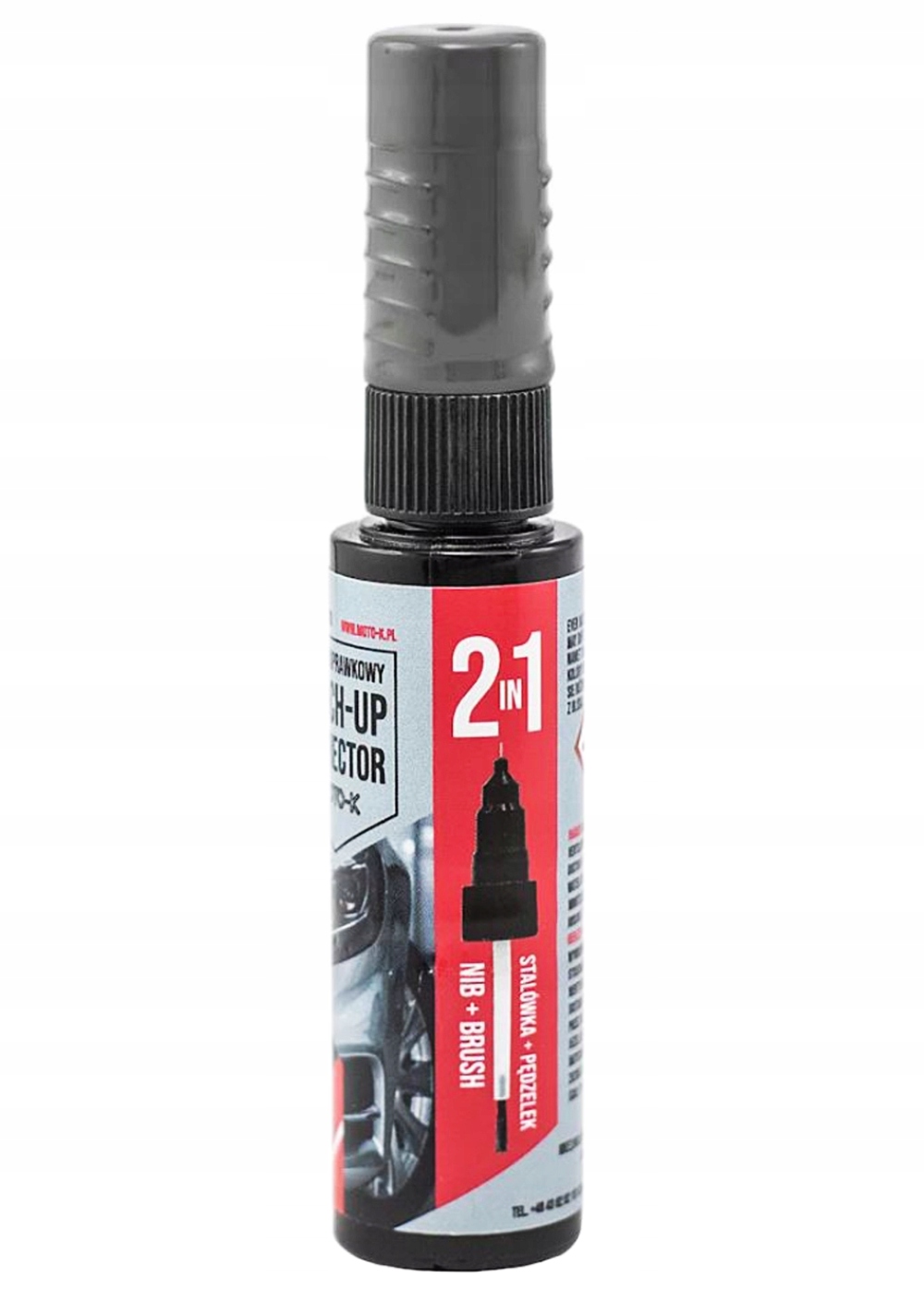 Moto-k lakier zaprawkowy zaprawka z rapidografem Czarny Połysk nr. 980 12ml