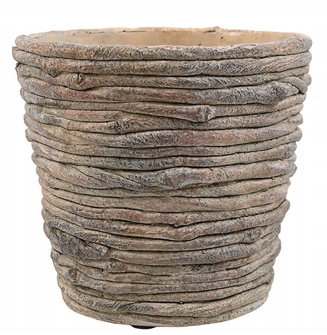 DONICZKA CEMENTOWA BRĄZOWA 20x19 OSŁONKA OZDOBNA