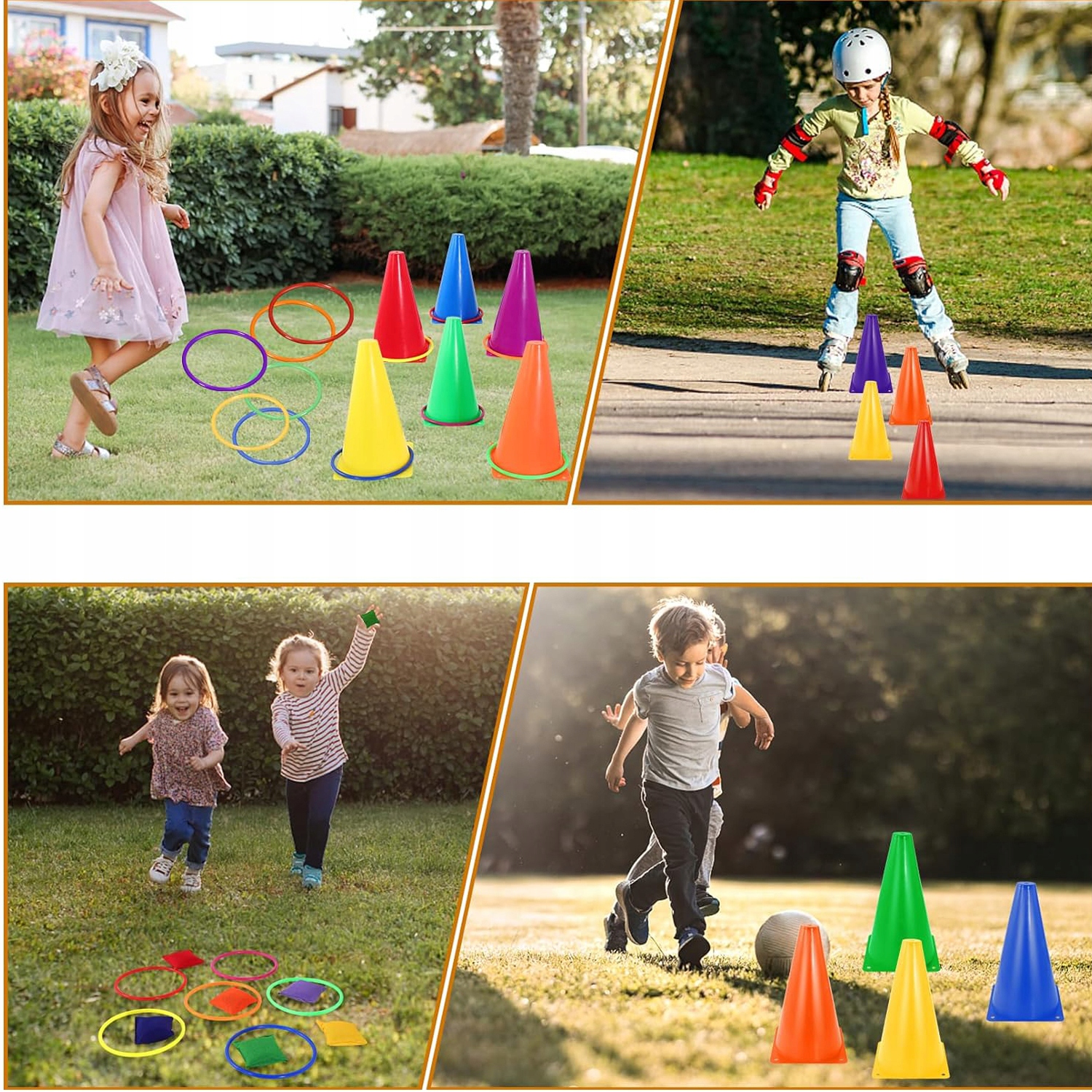 GRA W RZUCANIE ZRĘCZNOŚCIOWA OGRODOWA DLA DZIECI-PACHOŁKI OBRĘCZE WORECZKI EAN (GTIN) 0889997513287