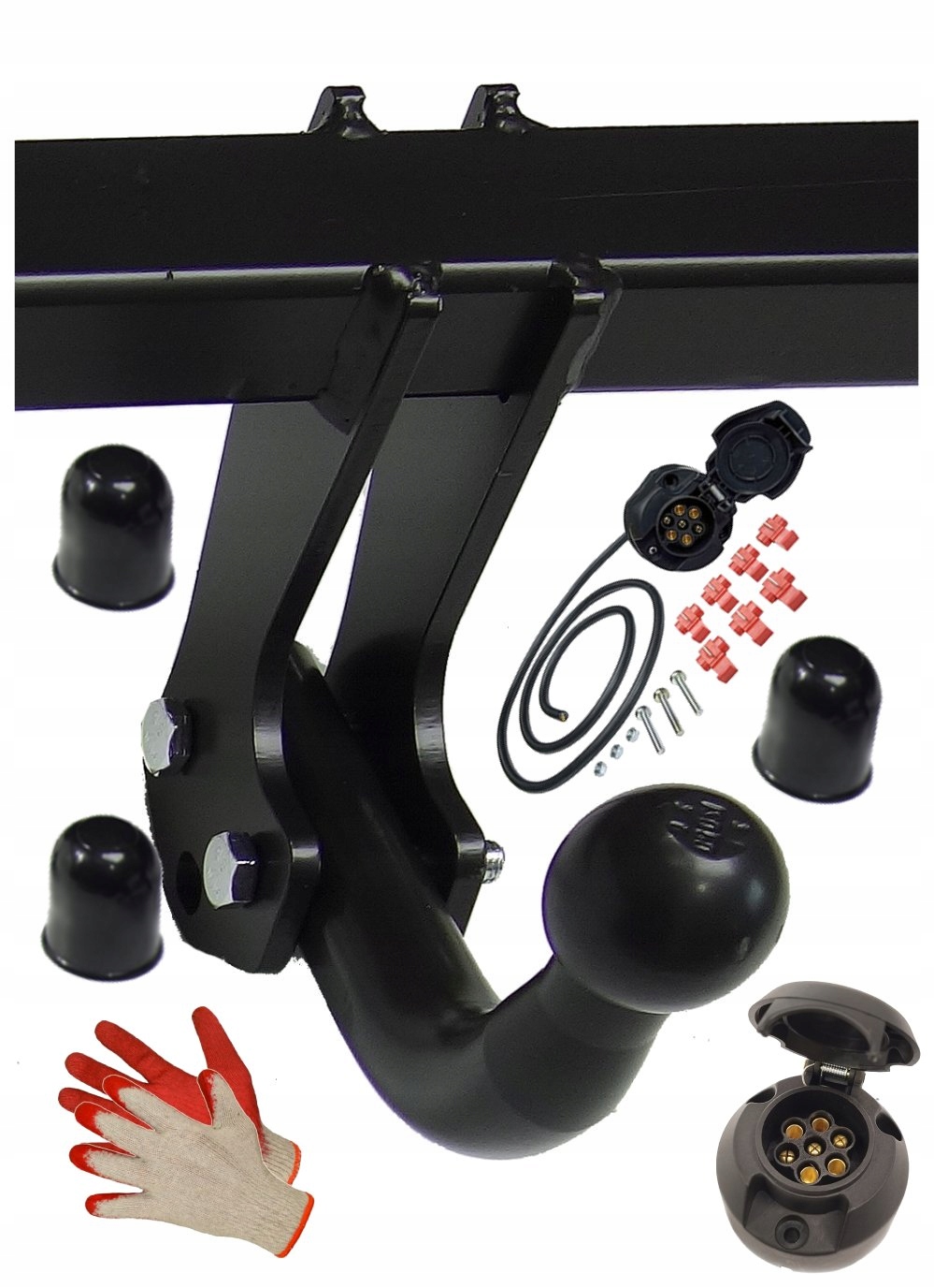 HAKPOL HAK HOLOWNICZY+WIĄZKA +KAPTURKI+RĘKAWICE do SEAT ALTEA+XL 2004do2015 Homologacja tak