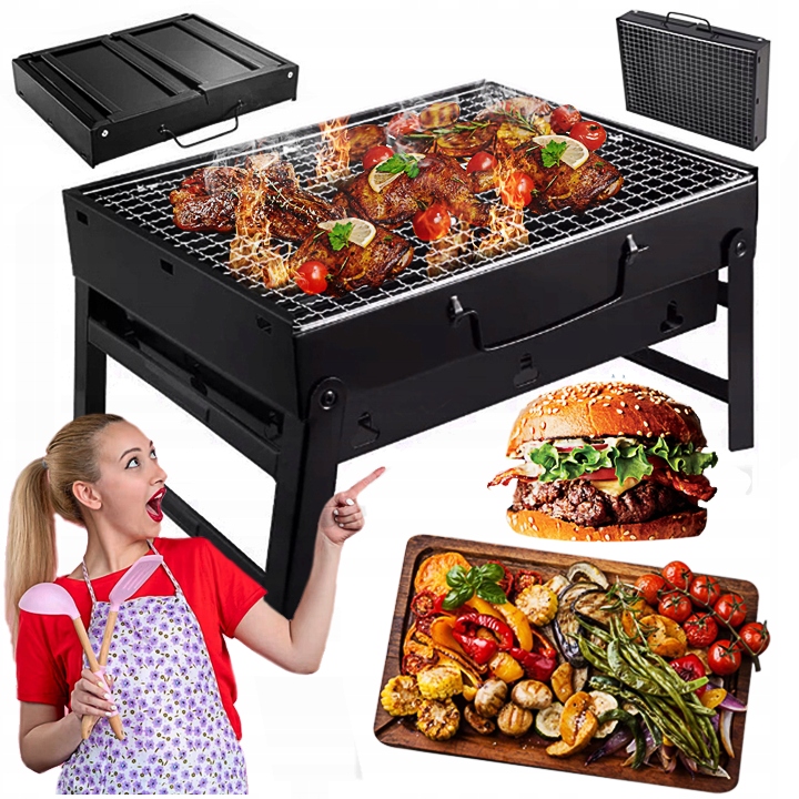 

Grill Turystyczny Przenośny Składany Węglowy 36X27