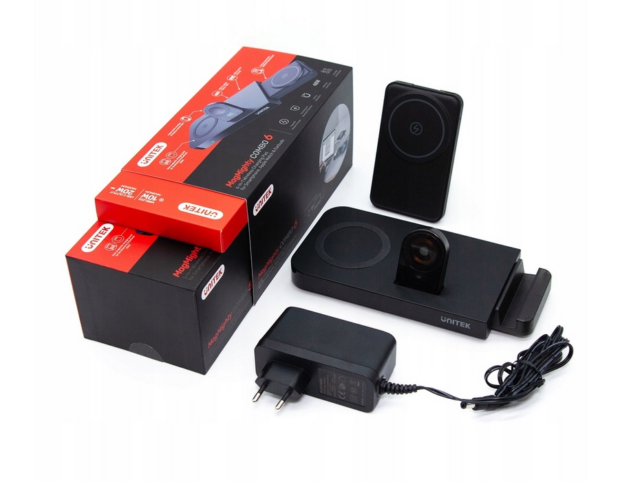 Unitek MagMighty Combo 6 nabíjačka 6 v 1 powerbanka 5000 mAh